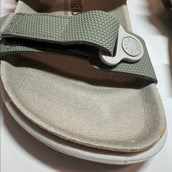 Birkenstock Women's Kalahari Birko-Flor Sandals khaki green size 8 - Picture 4 of 14